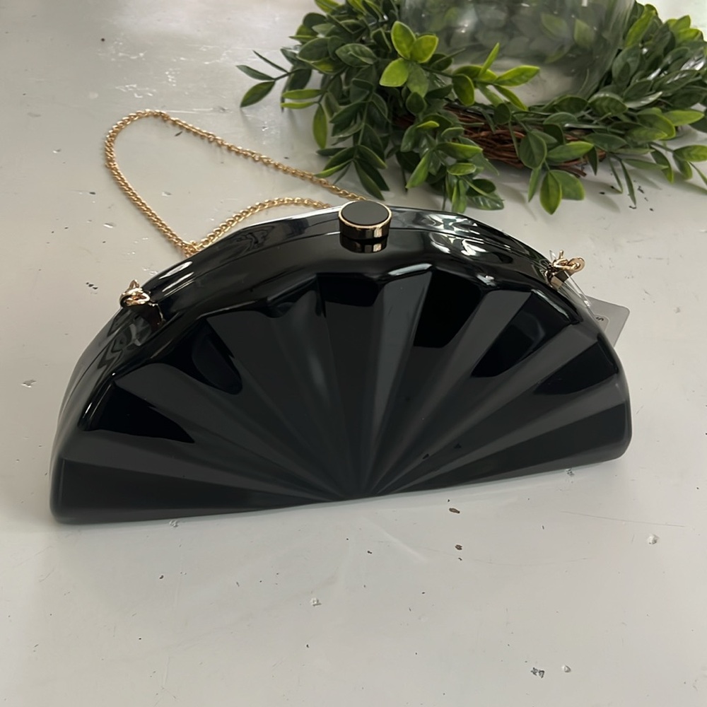 Gorgeous Acrylic Black Clutch